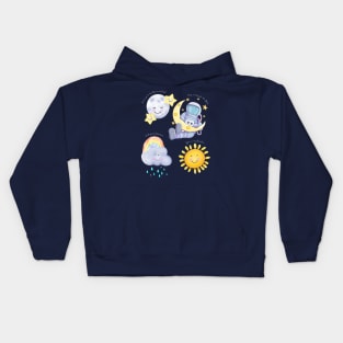 Spaceman with Love Kids Hoodie